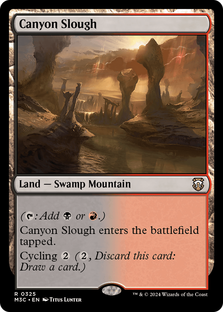 Canyon Slough [Modern Horizons 3 Commander] MTG Single Magic: The Gathering  | Multizone: Comics And Games