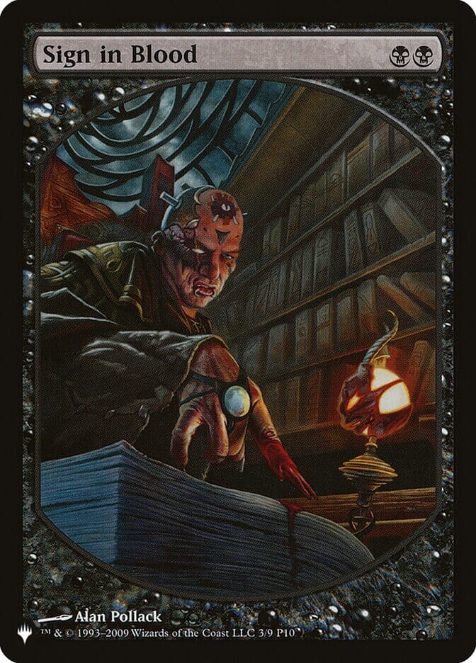 Sign in Blood [The List] MTG Single Magic: The Gathering  | Multizone: Comics And Games