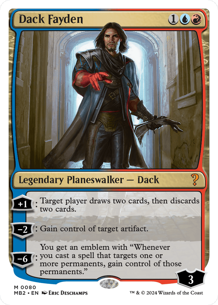 Dack Fayden (White Border) [Mystery Booster 2] MTG Single Magic: The Gathering  | Multizone: Comics And Games
