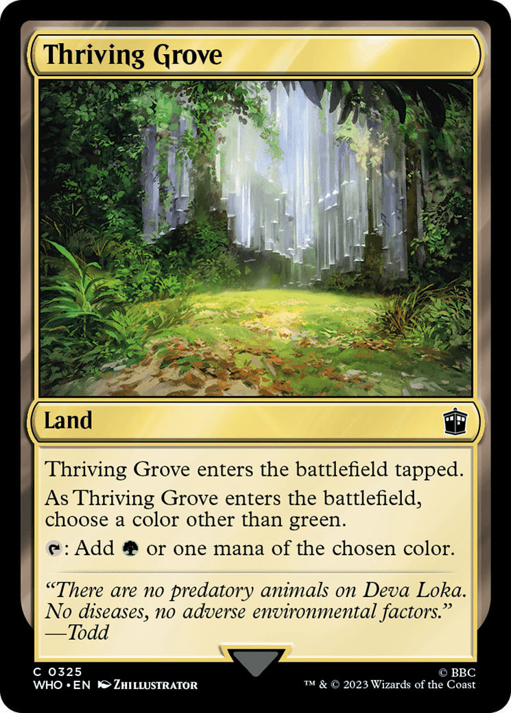 Thriving Grove [Doctor Who] MTG Single Magic: The Gathering  | Multizone: Comics And Games