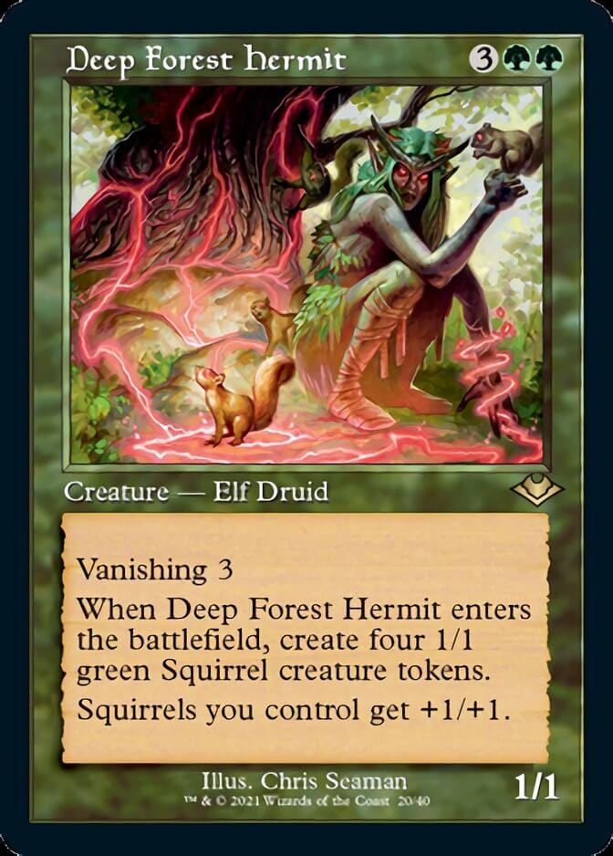 Deep Forest Hermit (Retro Foil Etched) [Modern Horizons] MTG Single Magic: The Gathering  | Multizone: Comics And Games
