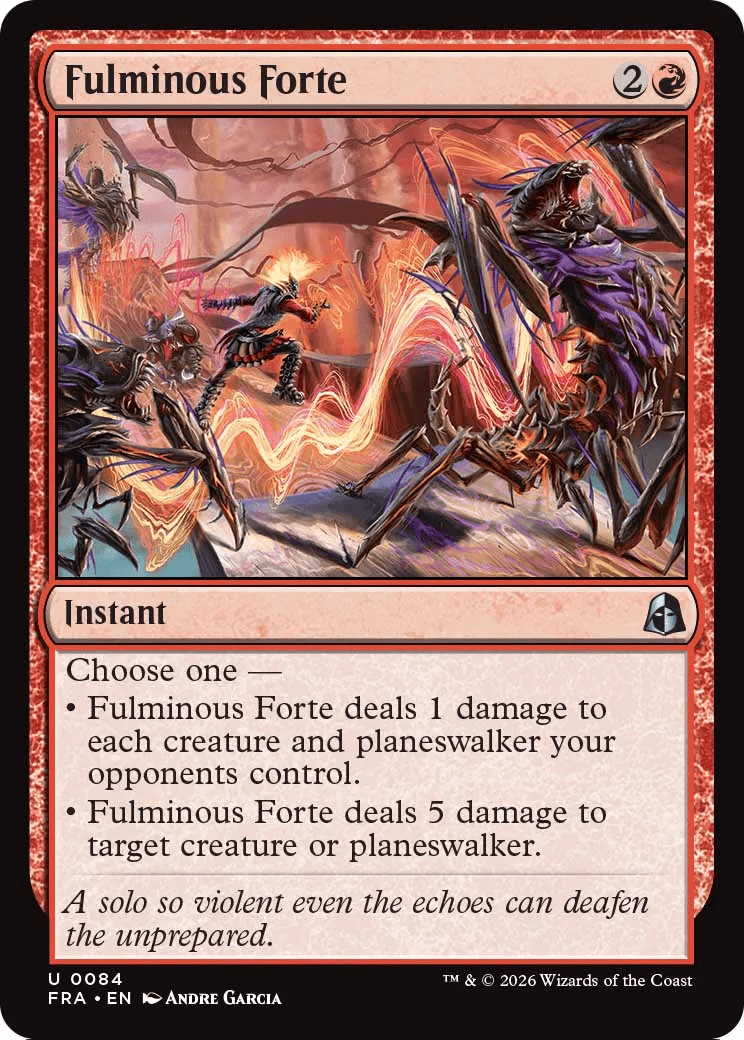 Fulminous Forte [Reality Fracture] MTG Single Magic: The Gathering  | Multizone: Comics And Games