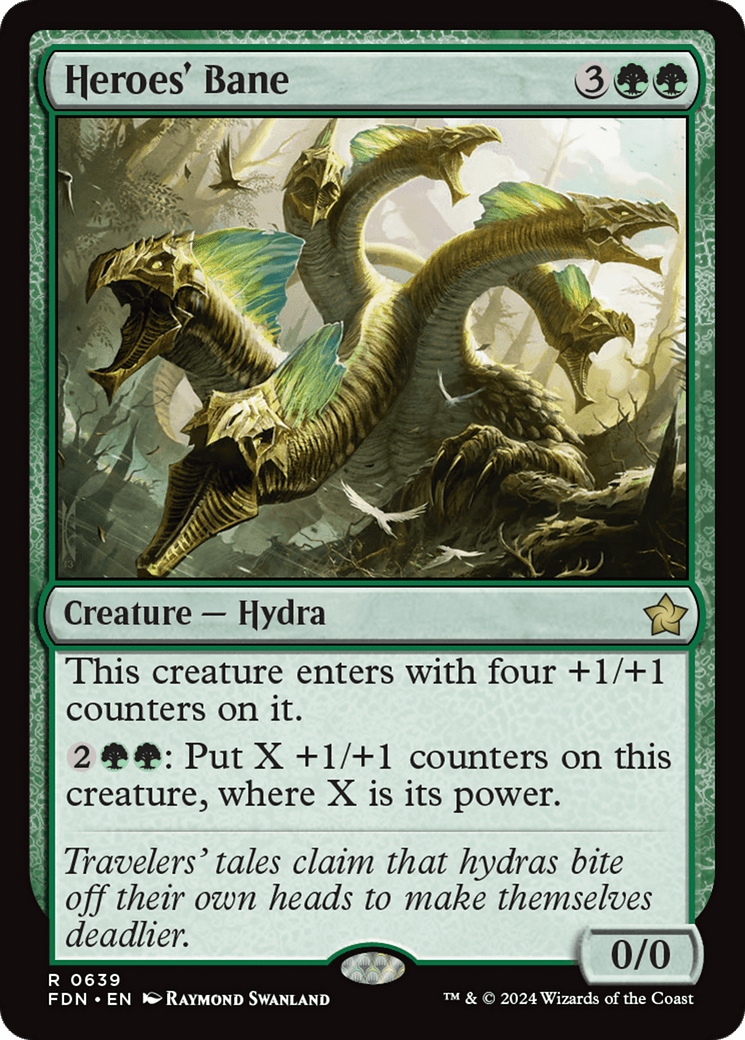 Heroes' Bane [Foundations] MTG Single Magic: The Gathering  | Multizone: Comics And Games