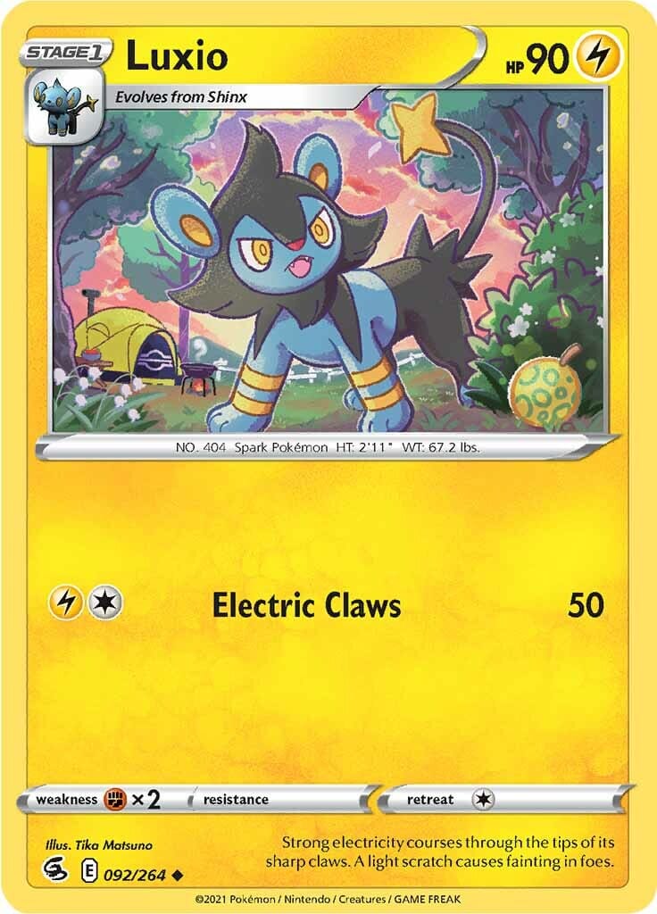 Luxio (092/264) [Sword & Shield: Fusion Strike] Pokemon Single Pokémon  | Multizone: Comics And Games