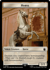 Horse // Cyberman Double-Sided Token [Doctor Who Tokens] MTG Single Magic: The Gathering  | Multizone: Comics And Games