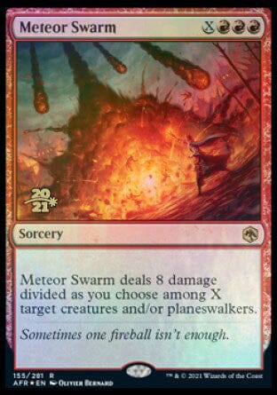 Meteor Swarm [Dungeons & Dragons: Adventures in the Forgotten Realms Prerelease Promos] MTG Single Magic: The Gathering  | Multizone: Comics And Games