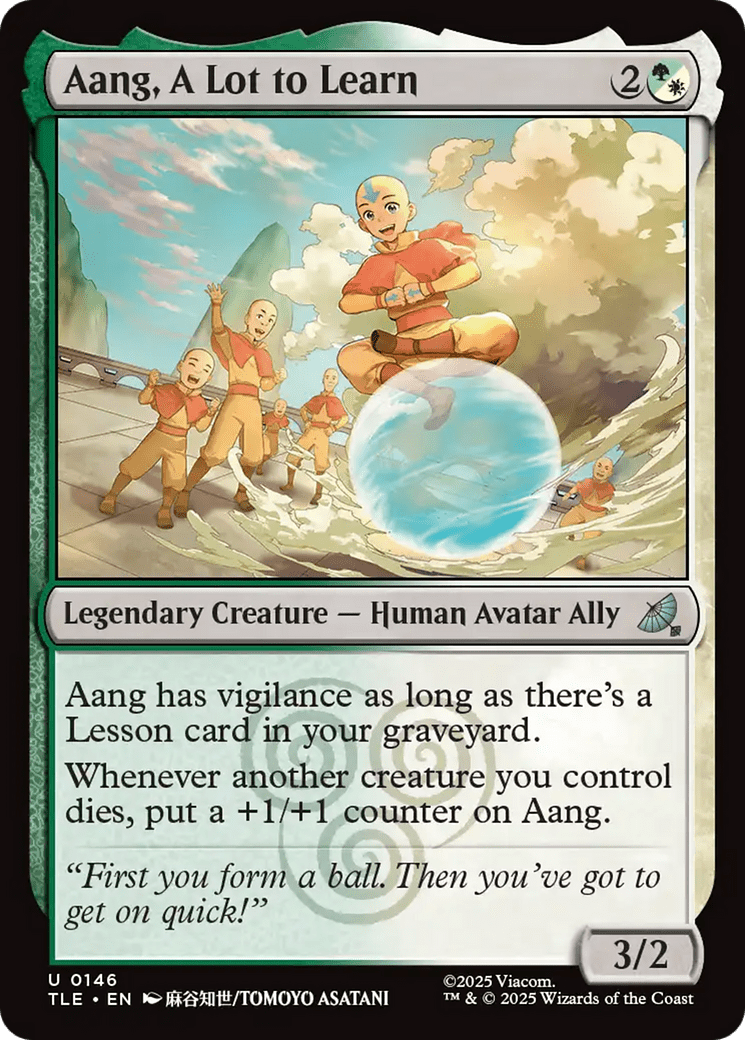 Aang, A Lot to Learn [Avatar: The Last Airbender: Eternal-Legal] MTG Single Magic: The Gathering  | Multizone: Comics And Games