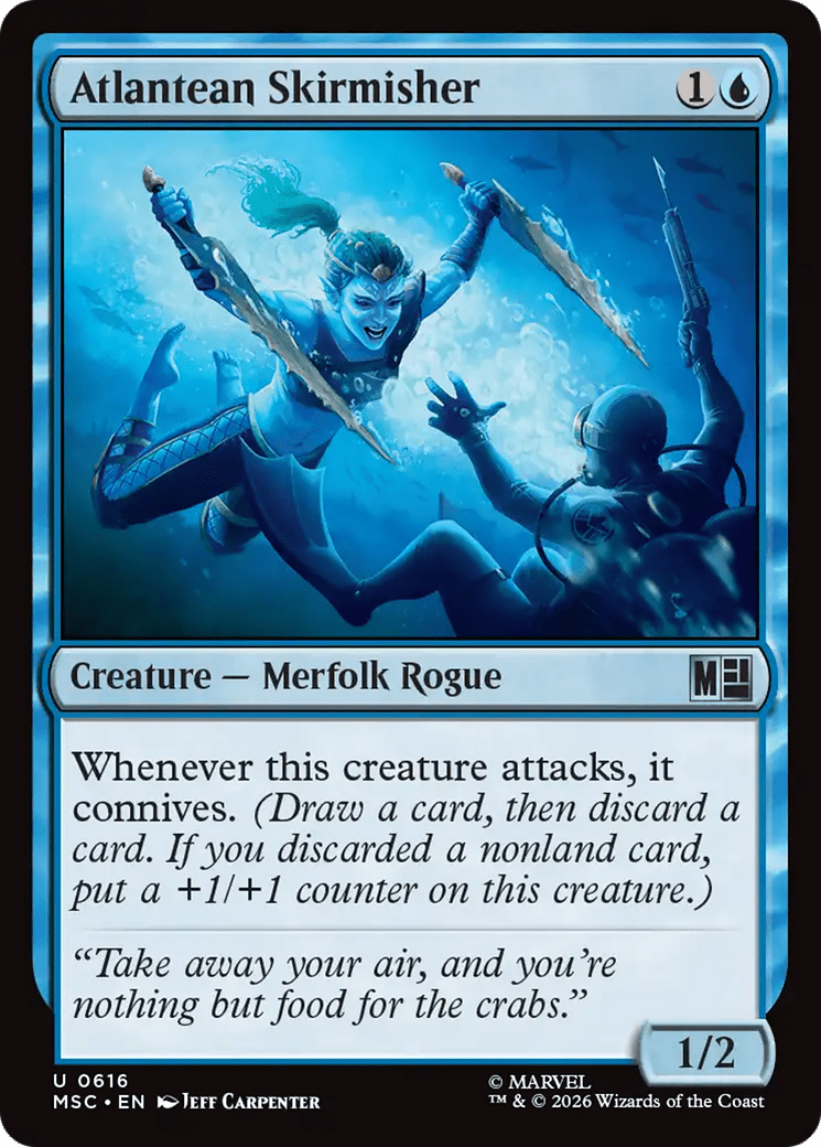 Atlantean Skirmisher [Marvel Super Heroes Commander] MTG Single Magic: The Gathering  | Multizone: Comics And Games