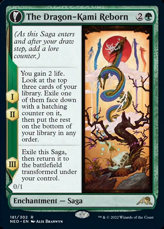 The Dragon-Kami Reborn // Dragon-Kami's Egg [Kamigawa: Neon Dynasty] MTG Single Magic: The Gathering  | Multizone: Comics And Games