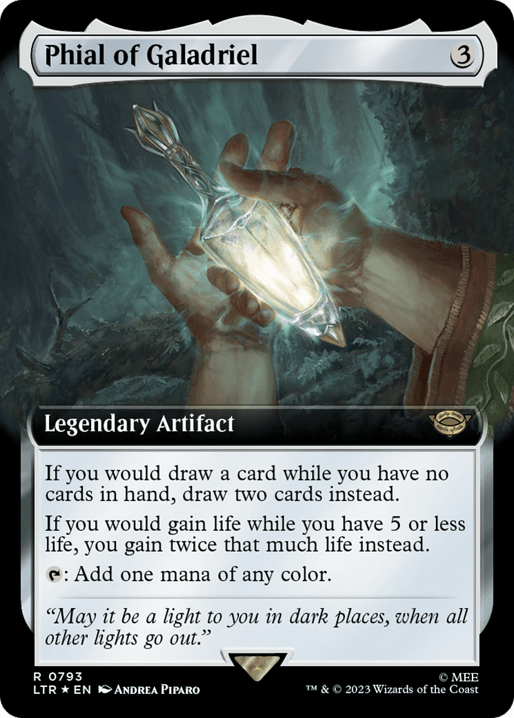 Phial of Galadriel (Extended Art) (Surge Foil) [The Lord of the Rings: Tales of Middle-Earth] MTG Single Magic: The Gathering  | Multizone: Comics And Games