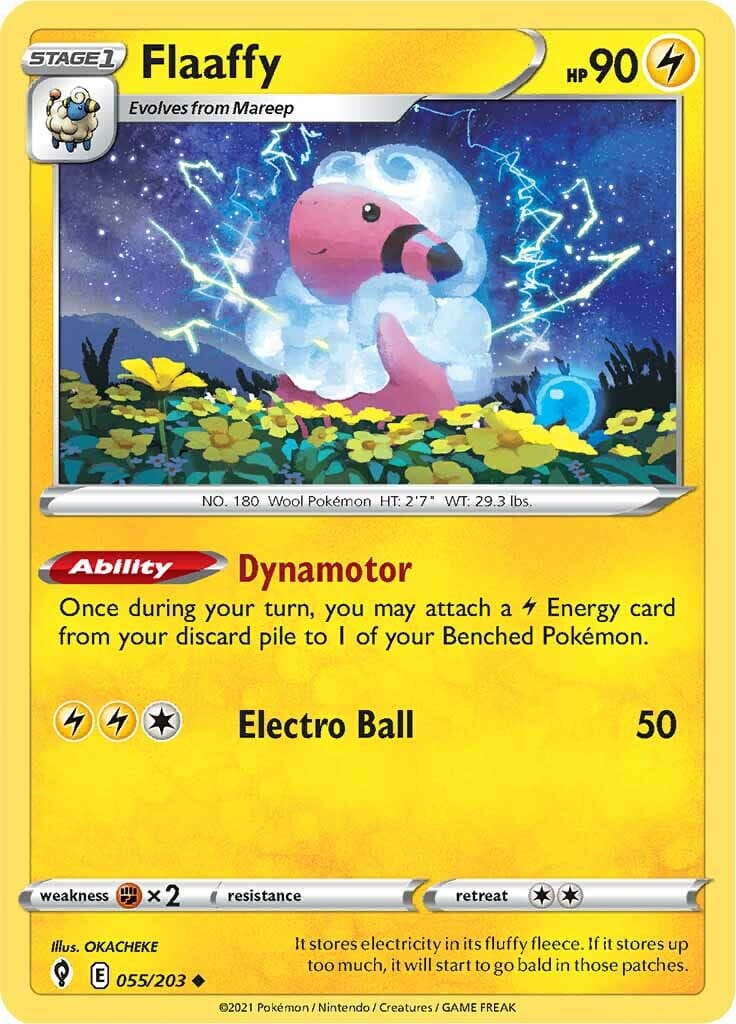 Flaaffy (055/203) [Sword & Shield: Evolving Skies] Pokemon Single Pokémon  | Multizone: Comics And Games