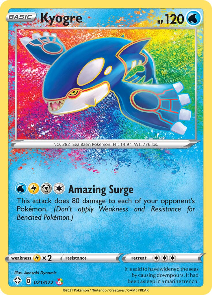 Kyogre (021/072) [Sword & Shield: Shining Fates] Pokemon Single Pokémon  | Multizone: Comics And Games