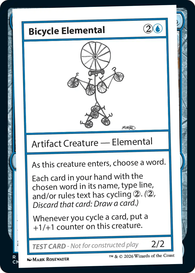 Bicycle Elemental [Mystery Booster Playtest Cards] MTG Single Magic: The Gathering  | Multizone: Comics And Games