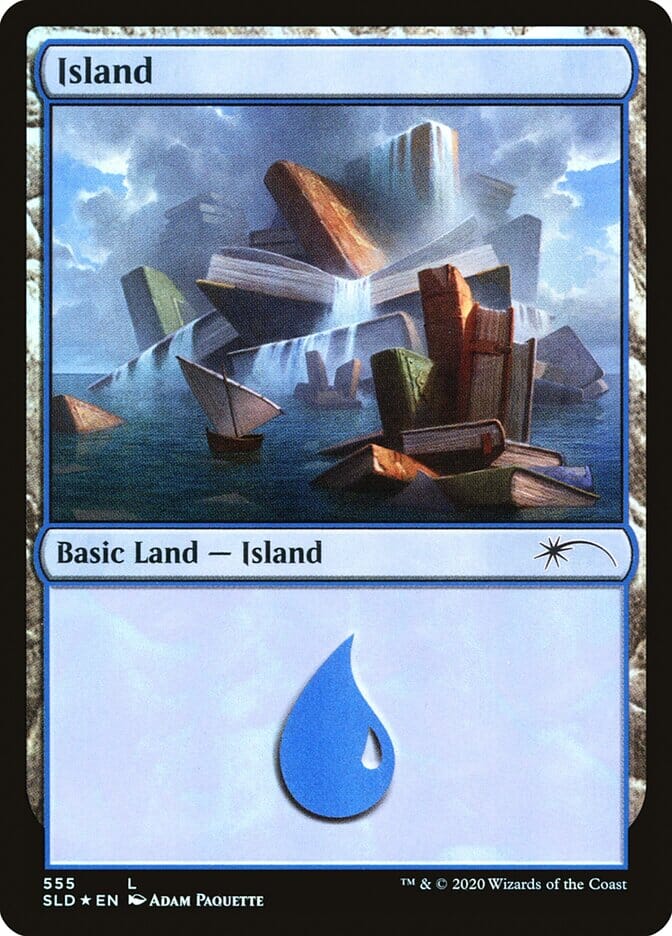 Island (Well Read) (555) [Secret Lair Drop Promos] MTG Single Magic: The Gathering  | Multizone: Comics And Games