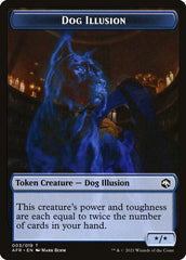 Angel // Dog Illusion Double-Sided Token [Dungeons & Dragons: Adventures in the Forgotten Realms Tokens] MTG Single Magic: The Gathering  | Multizone: Comics And Games