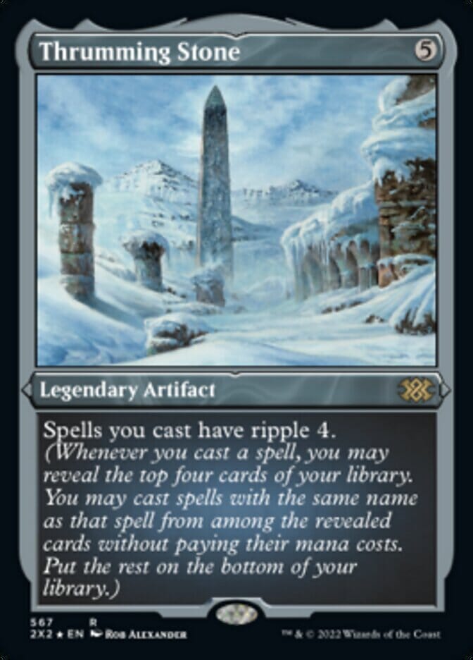Thrumming Stone (Foil Etched) [Double Masters 2022] MTG Single Magic: The Gathering  | Multizone: Comics And Games