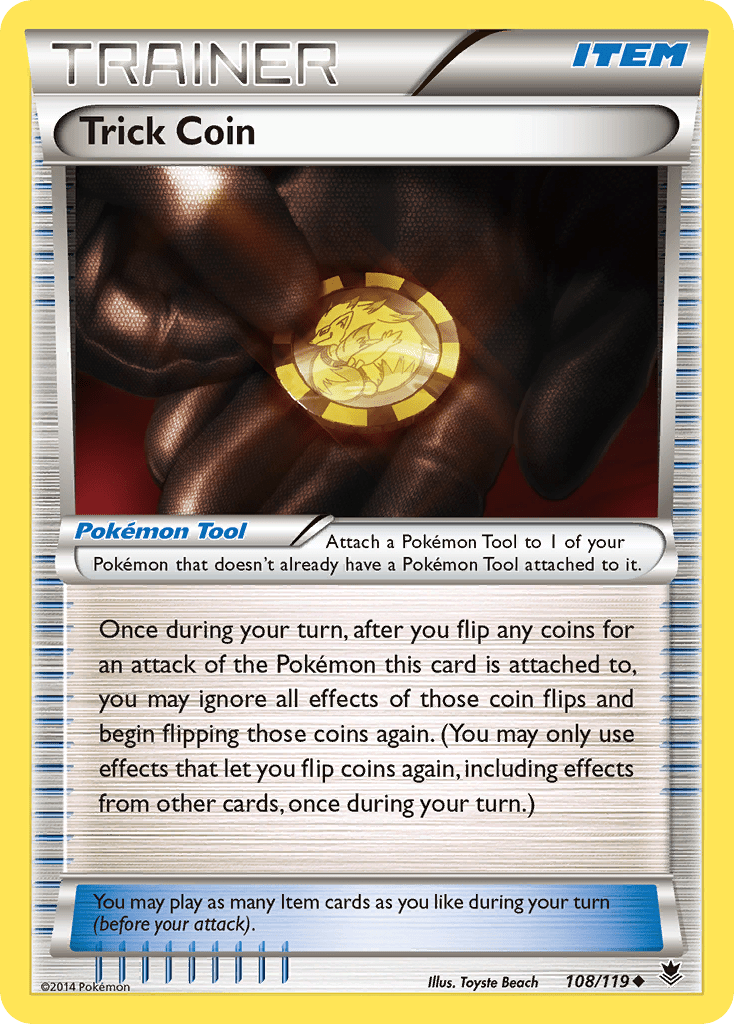 Trick Coin (108/119) [XY: Phantom Forces] Pokemon Single Pokémon  | Multizone: Comics And Games