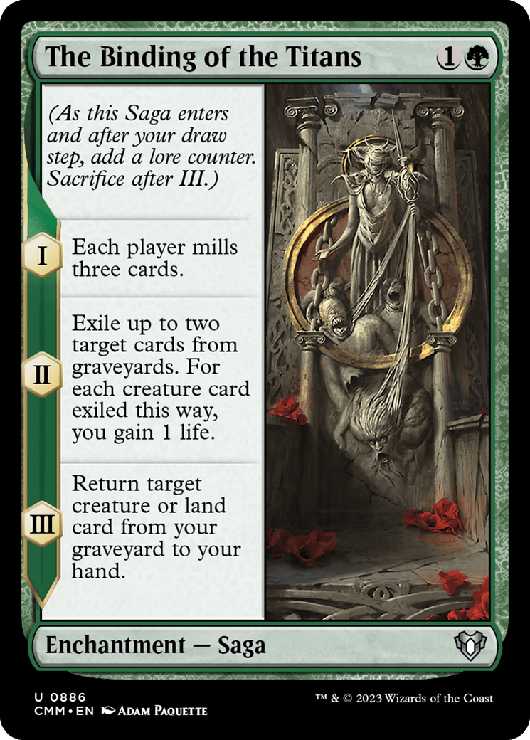 The Binding of the Titans [Commander Masters] MTG Single Magic: The Gathering  | Multizone: Comics And Games