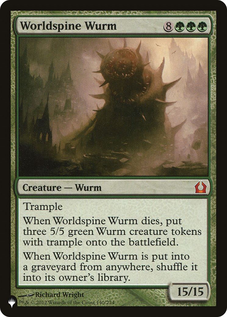 Worldspine Wurm [The List] MTG Single Magic: The Gathering  | Multizone: Comics And Games