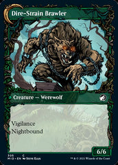 Tireless Hauler // Dire-Strain Brawler (Showcase Equinox) [Innistrad: Midnight Hunt] MTG Single Magic: The Gathering  | Multizone: Comics And Games