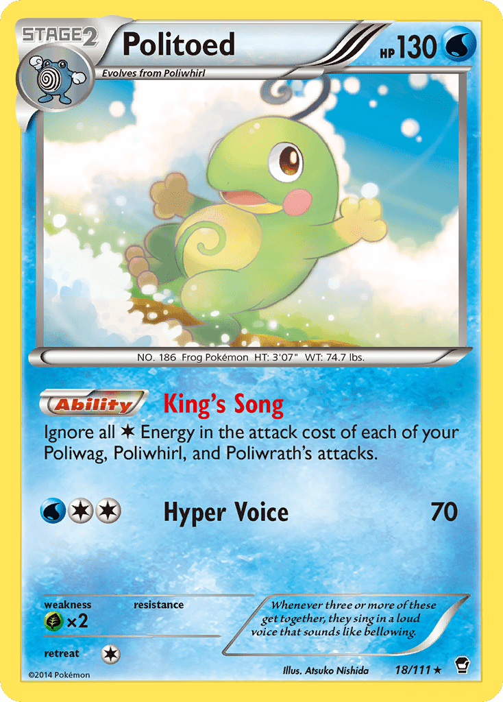 Politoed (18/111) [XY: Furious Fists] Pokemon Single Pokémon  | Multizone: Comics And Games