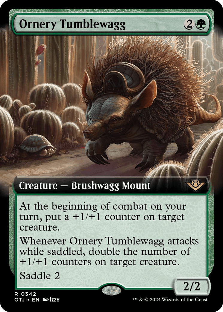 Ornery Tumblewagg (Extended Art) [Outlaws of Thunder Junction] MTG Single Magic: The Gathering  | Multizone: Comics And Games