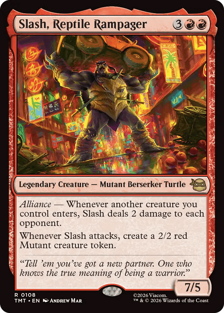 Slash, Reptile Rampager [Teenage Mutant Ninja Turtles] MTG Single Magic: The Gathering  | Multizone: Comics And Games