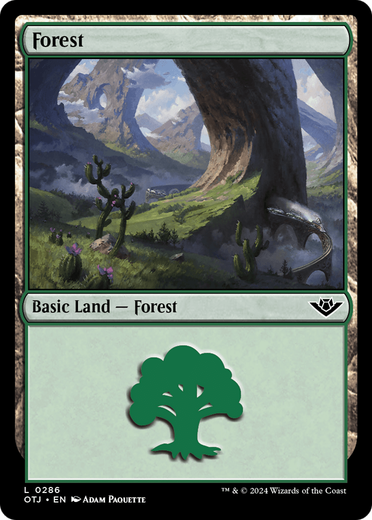 Forest (0286) [Outlaws of Thunder Junction] MTG Single Magic: The Gathering  | Multizone: Comics And Games