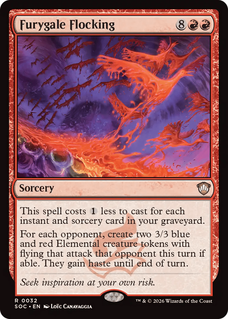 Furygale Flocking [Secrets of Strixhaven Commander] MTG Single Magic: The Gathering  | Multizone: Comics And Games
