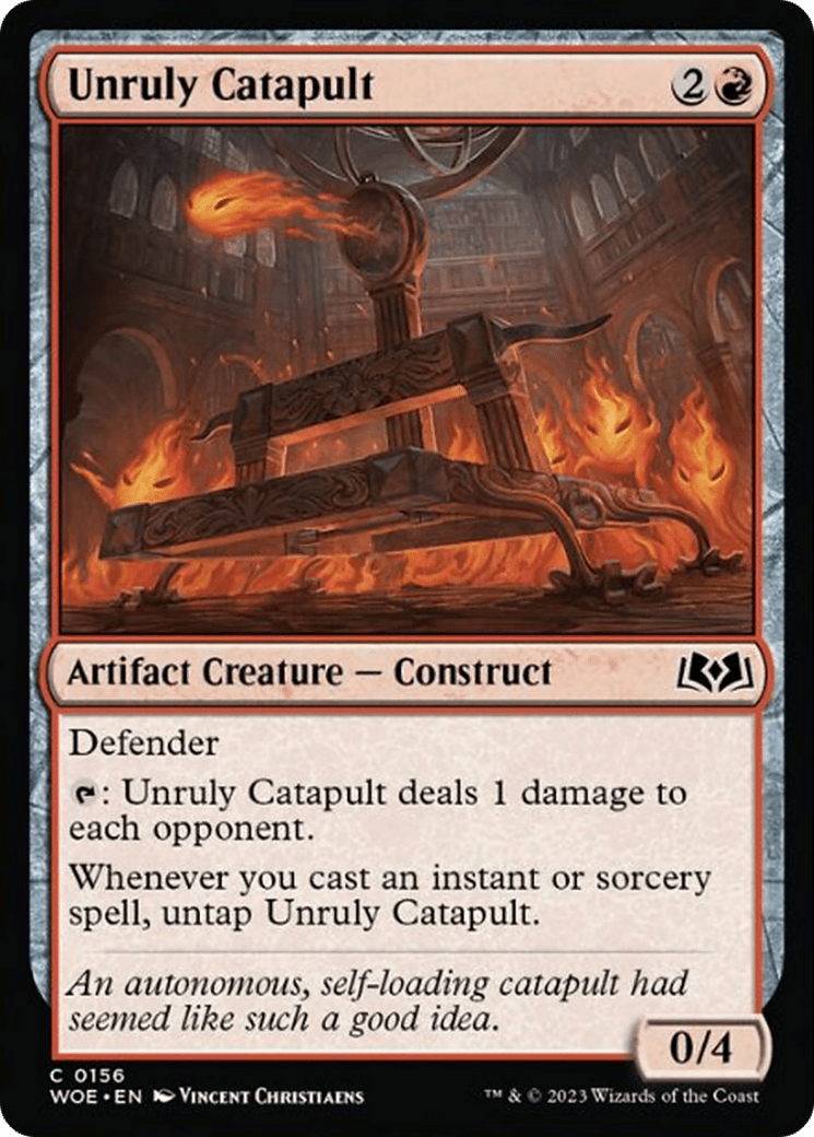 Unruly Catapult [Wilds of Eldraine] MTG Single Magic: The Gathering  | Multizone: Comics And Games