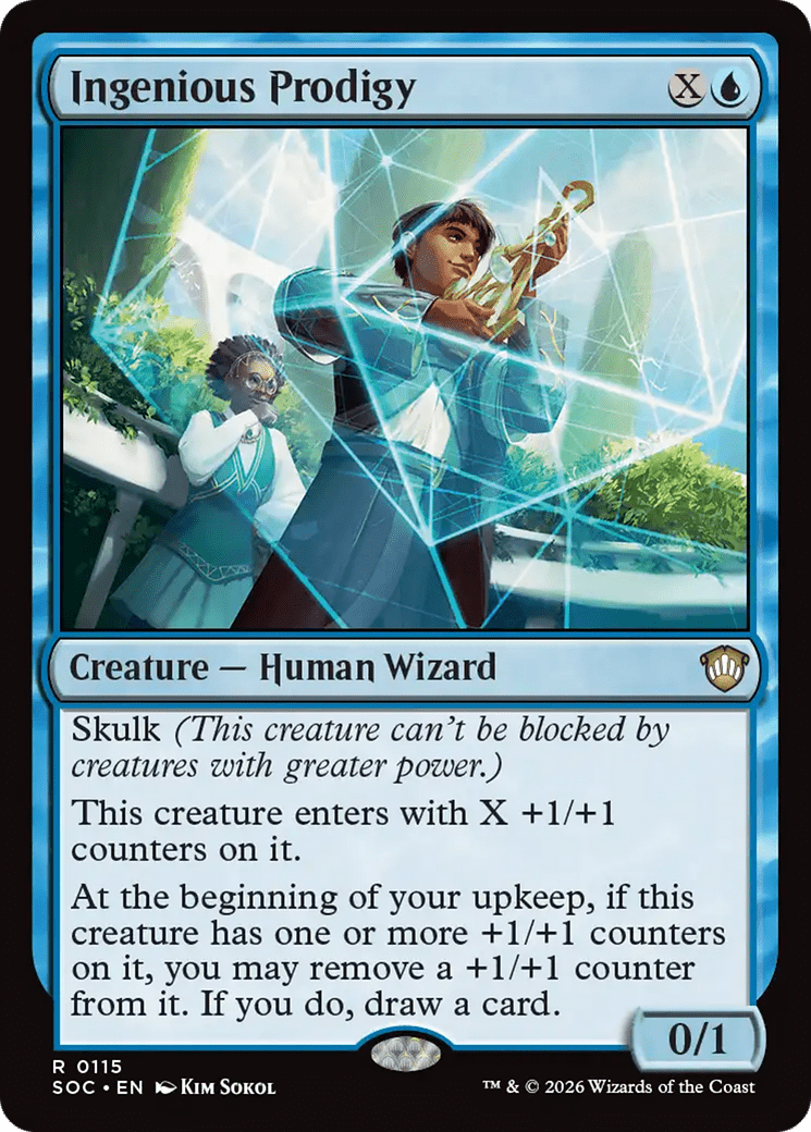 Ingenious Prodigy [Secrets of Strixhaven Commander] MTG Single Magic: The Gathering  | Multizone: Comics And Games