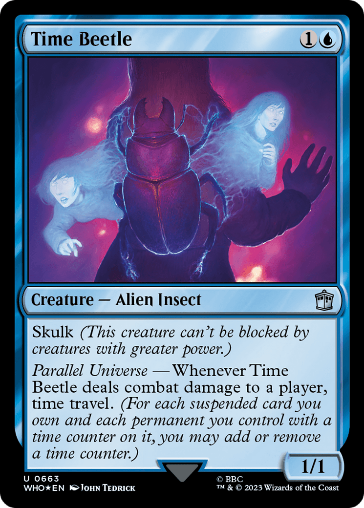 Time Beetle (Surge Foil) [Doctor Who] MTG Single Magic: The Gathering  | Multizone: Comics And Games
