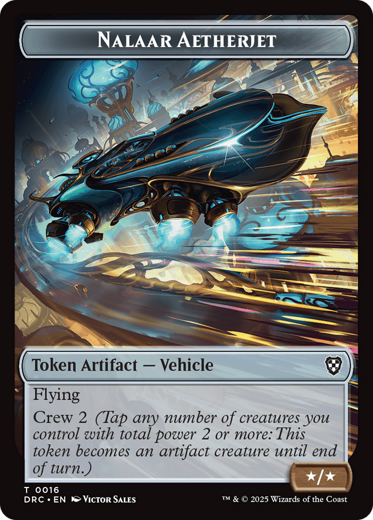 Nalaar Aetherjet // Treasure Double-Sided Token [Aetherdrift Tokens] MTG Single Magic: The Gathering  | Multizone: Comics And Games
