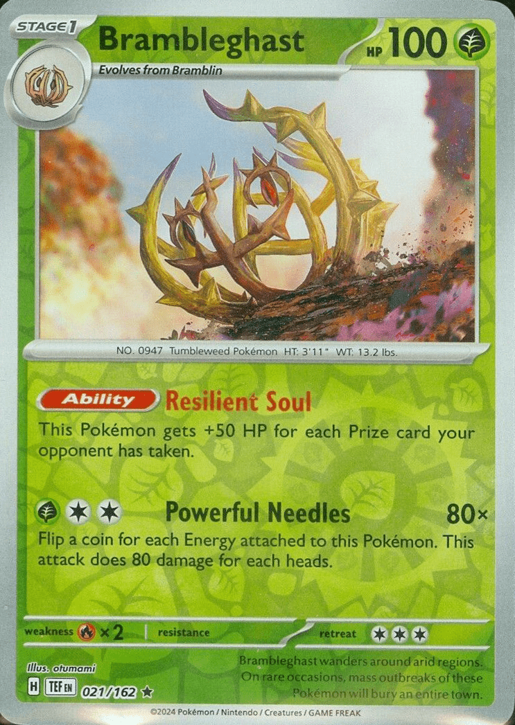 Brambleghast (021/162) [Scarlet & Violet: Temporal Forces] Pokemon Single Pokémon  | Multizone: Comics And Games