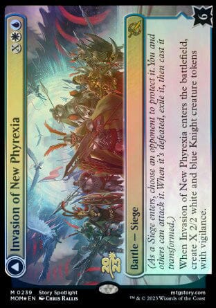 Invasion of New Phyrexia // Teferi Akosa of Zhalfir [March of the Machine Prerelease Promos] MTG Single Magic: The Gathering  | Multizone: Comics And Games