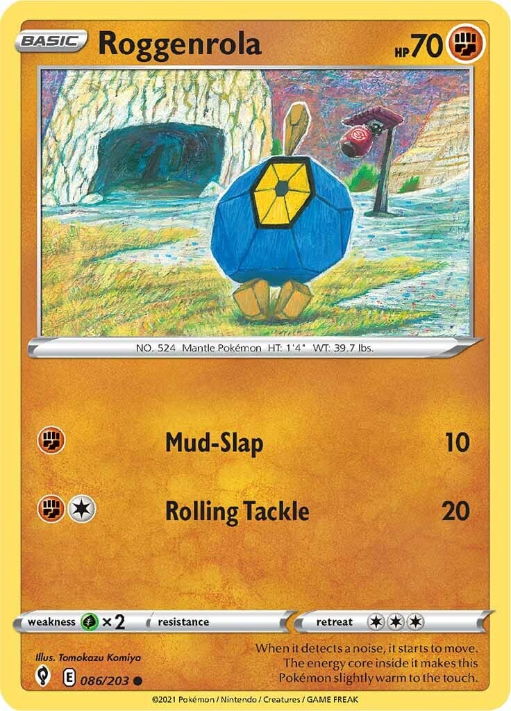 Roggenrola (086/203) [Sword & Shield: Evolving Skies] Pokemon Single Pokémon  | Multizone: Comics And Games