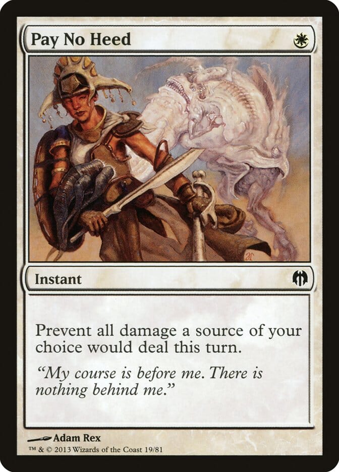 Pay No Heed [Duel Decks: Heroes vs. Monsters] MTG Single Magic: The Gathering  | Multizone: Comics And Games