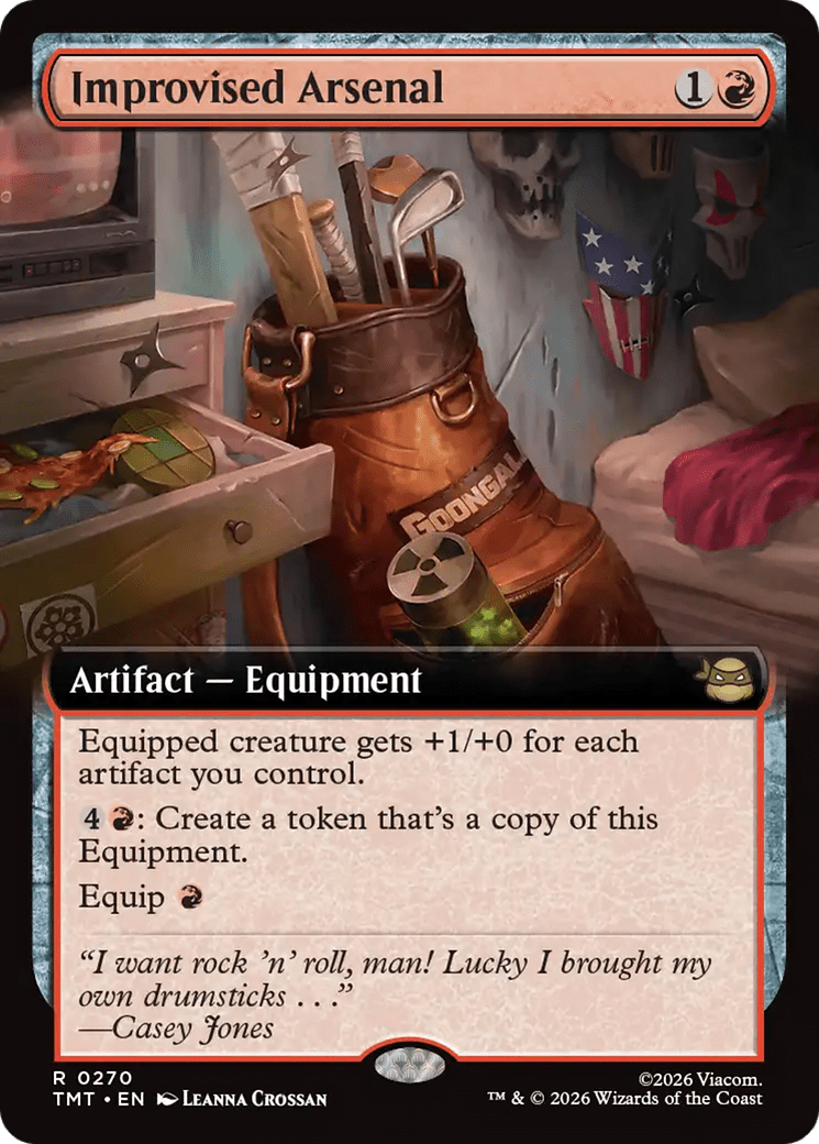 Improvised Arsenal (Extended Art) [Teenage Mutant Ninja Turtles] MTG Single Magic: The Gathering  | Multizone: Comics And Games