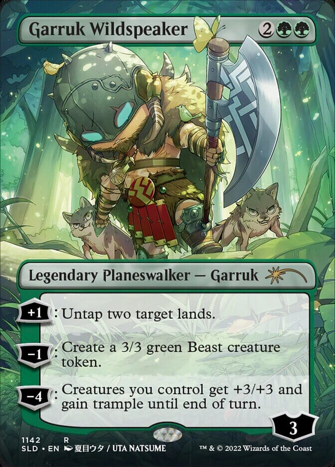 Garruk Wildspeaker (Borderless) [Secret Lair Drop Series] MTG Single Magic: The Gathering  | Multizone: Comics And Games