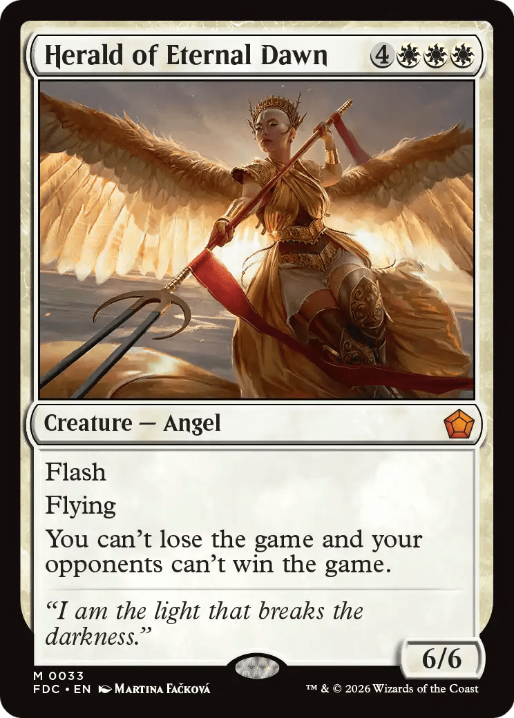 Herald of Eternal Dawn [Foundations Commander] MTG Single Magic: The Gathering  | Multizone: Comics And Games