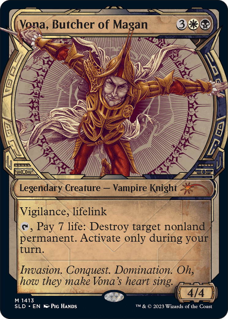 Vona, Butcher of Magan (Rainbow Foil) [Secret Lair Drop Series] MTG Single Magic: The Gathering  | Multizone: Comics And Games