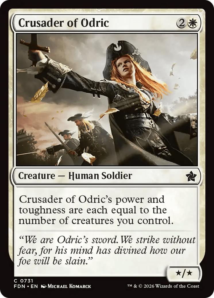 Crusader of Odric (0731) [Foundations] MTG Single Magic: The Gathering  | Multizone: Comics And Games