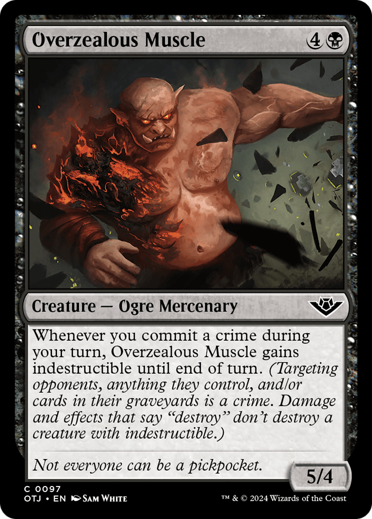 Overzealous Muscle [Outlaws of Thunder Junction] MTG Single Magic: The Gathering  | Multizone: Comics And Games