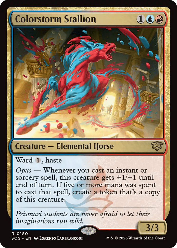 Colorstorm Stallion [Secrets of Strixhaven] MTG Single Magic: The Gathering  | Multizone: Comics And Games