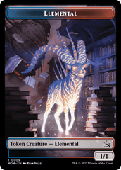 Elemental (9) // Zombie Double-Sided Token [March of the Machine Tokens] MTG Single Magic: The Gathering  | Multizone: Comics And Games