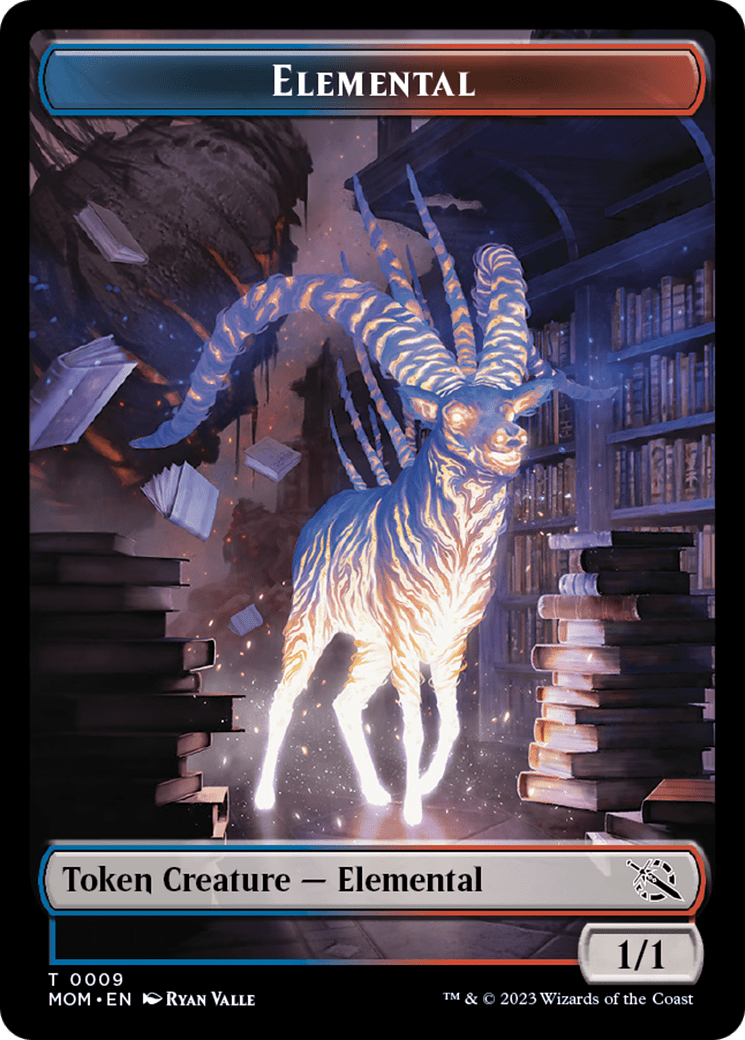 Elemental (9) // Teferi's Talent Emblem Double-Sided Token [March of the Machine Tokens] MTG Single Magic: The Gathering  | Multizone: Comics And Games