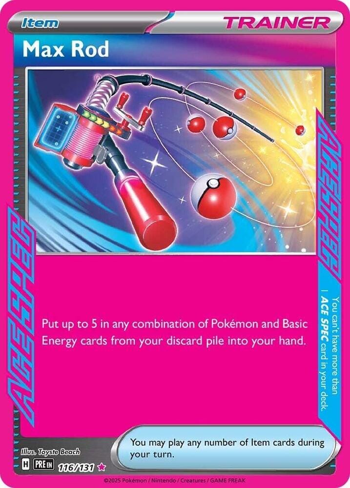 Max Rod (116/131) [Scarlet & Violet: Prismatic Evolutions] Pokemon Single Pokémon  | Multizone: Comics And Games