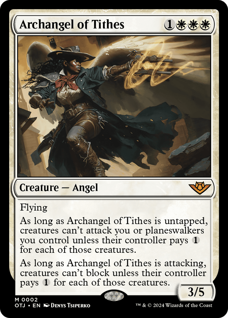 Archangel of Tithes [Outlaws of Thunder Junction] MTG Single Magic: The Gathering  | Multizone: Comics And Games