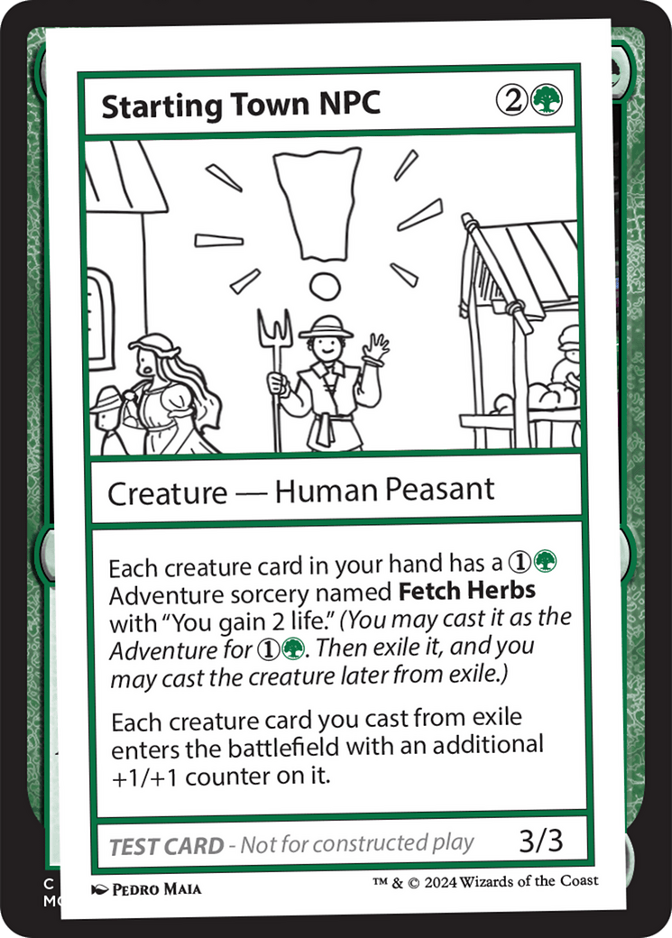 Starting Town NPC [Mystery Booster 2 Playtest Cards] MTG Single Magic: The Gathering  | Multizone: Comics And Games