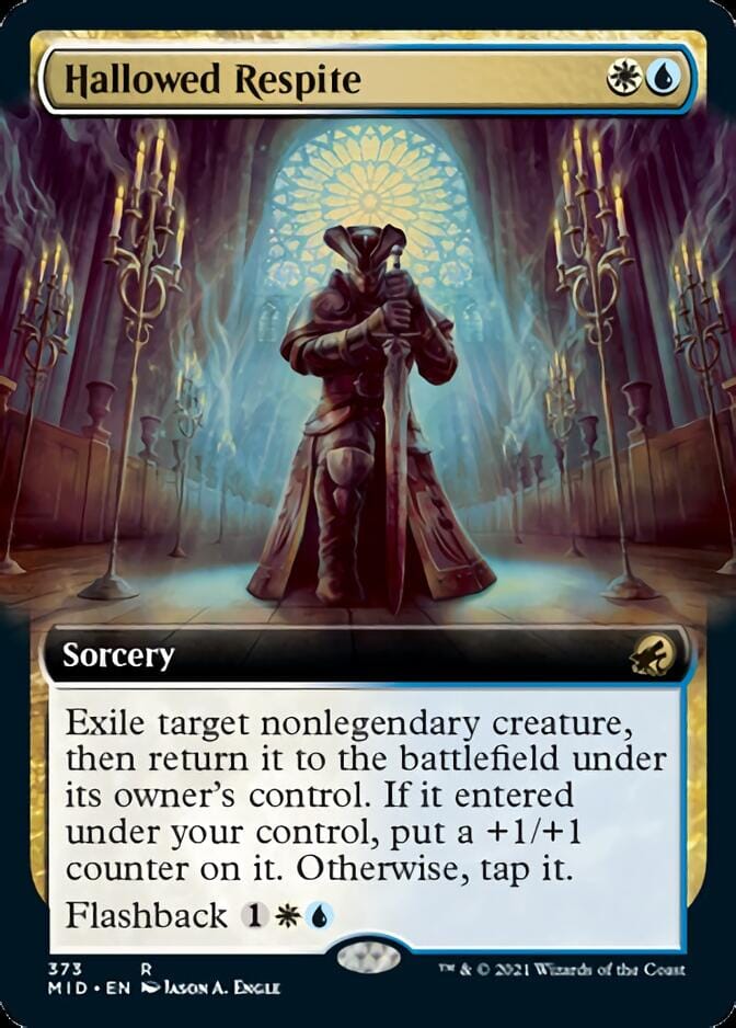 Hallowed Respite (Extended Art) [Innistrad: Midnight Hunt] MTG Single Magic: The Gathering  | Multizone: Comics And Games